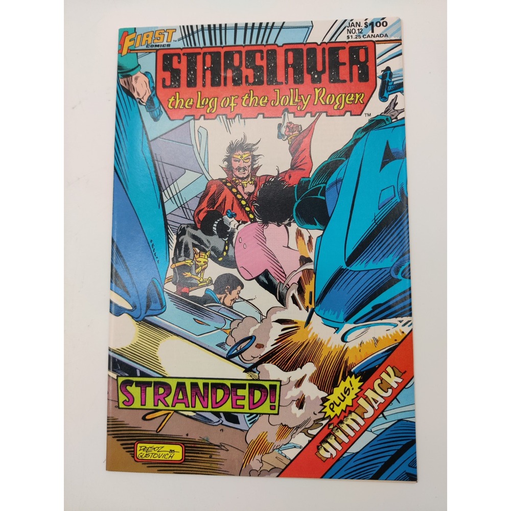 Starslayer 12 First Comics 1984 The Log of the Jolly Roger Grimjack Mike Grell